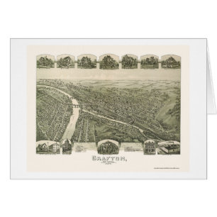 Grafton, carte panoramique de WV - 1898