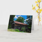 Grafton Covered Bridge-Wenskaart Kaart (Gele Bloem)