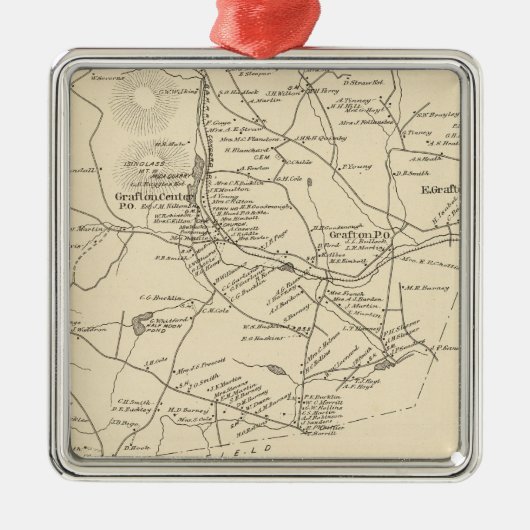 Grafton, Grafton Co Metalen Ornament (Voorkant)