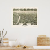 Grafton, WV Panorama - 1898 Poster (Keuken)