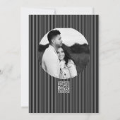 Grafveld geloften Zwart & Grijs Gotische bruiloft  Kaart (Achterkant)