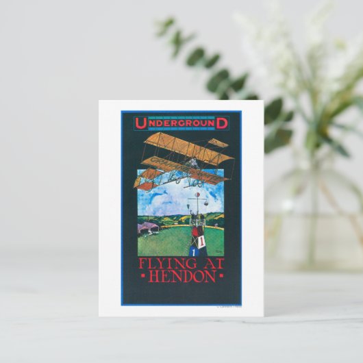 Grahaamwit en vlak boven het Poster van het luchtv Briefkaart (Staand voorkant)