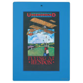 Grahaamwit en vlak boven het Poster van het luchtv Klembord (Achterkant)