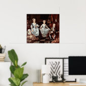 Graham children (foto) van William Hogarth Poster (Thuiskantoor)