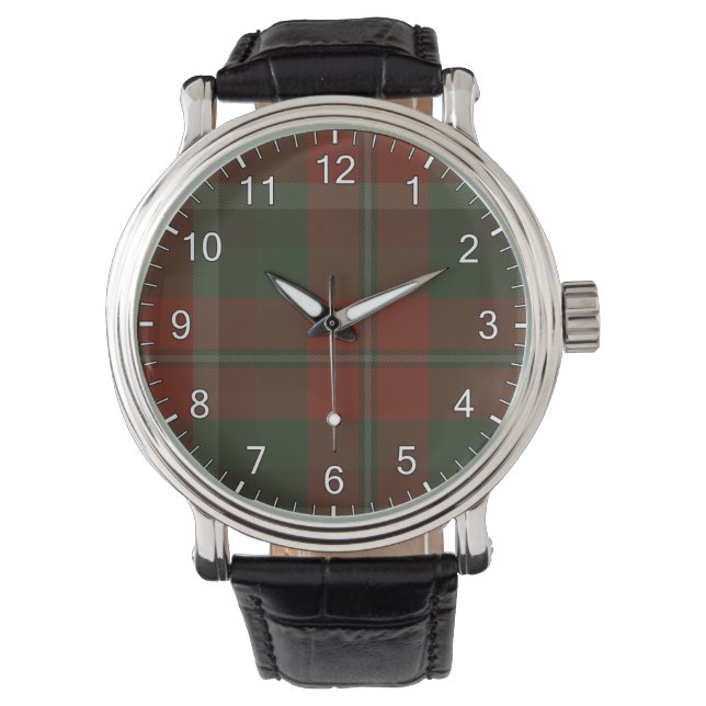 Graham Clan Tartan Horloge (Voorkant)