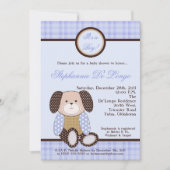 Graham Crackers Boy Blue Baby shower Invitation (Devant)