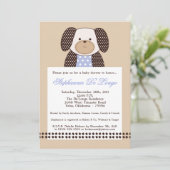 Graham Crackers Boy Blue Baby shower Invitation (Debout devant)