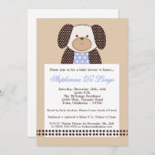 Graham Crackers Boy Blue Baby shower Invitation (Devant / Derrière)