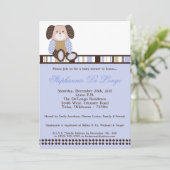 Graham Crackers Boy Blue Baby shower Invitation (Debout devant)