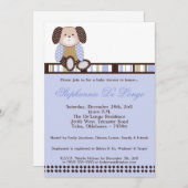 Graham Crackers Boy Blue Baby shower Invitation (Devant / Derrière)