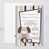 Graham Crackers Boy Blue Baby shower Invitation (Devant / Derrière)