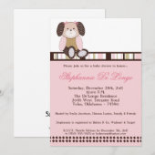 Graham Crackers Girl Rose Baby shower Invitation (Devant / Derrière)