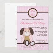 Graham Crackers Girl Rose Baby shower Invitation (Devant / Derrière)