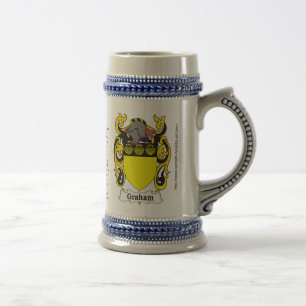Graham Family Crest Stein Bierpul