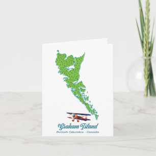 Graham Island Brits-Columbia Reis kaart