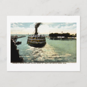 Graham & Morton (G&M-lijn) Steamer die Harbour ver Briefkaart