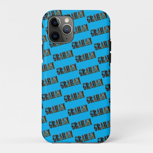 Graham Name Made with Oranje Sunset, Case-Mate iPhone Case (Achterkant)