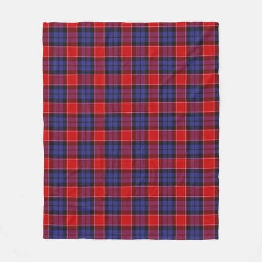 Graham of Menteith Rode Plaid Fleece Deken (Voorkant)