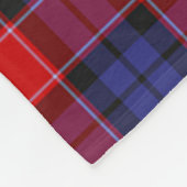 Graham of Menteith Rode Plaid Fleece Deken (Hoek)
