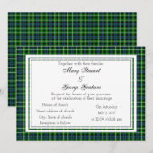 Graham Scottish Faire-part de mariage (Devant / Derrière)