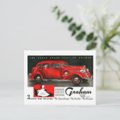 Graham supercharger van 1930 adverteren Briefkaart (Staand voorkant)