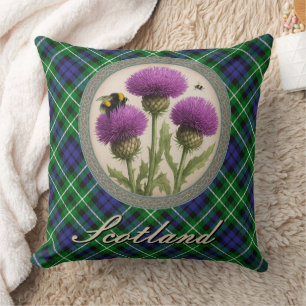 Graham Tartan en Schotse Distel Kussen