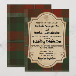 Graham Tartan Faire-part de mariage an