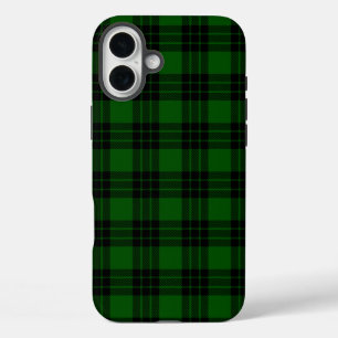 Graham tartan groene zwarte pleister iPhone 16 plus hoesje