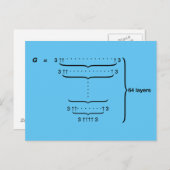 "GRAHAM'S NUMBER" BRIEFKAART (Voorkant / Achterkant)