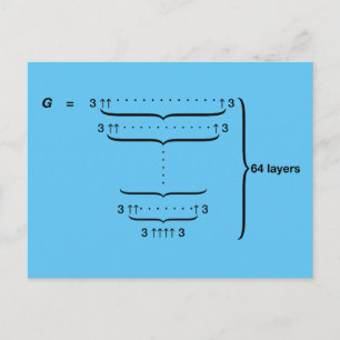 "GRAHAM'S NUMBER" BRIEFKAART