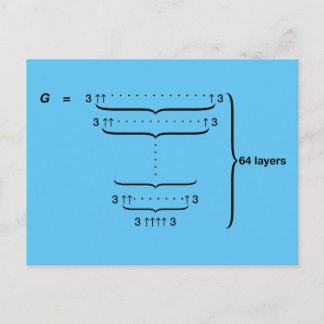 "GRAHAM'S NUMBER" BRIEFKAART