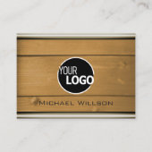 Grain de bois naturel Cartes en bois rustique avec (Devant)