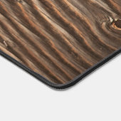 Grain de bois rustique Photo Monogramme Personnali (Coin)