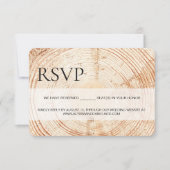 Grain de bois rustique RSVP sièges réservés (Devant)