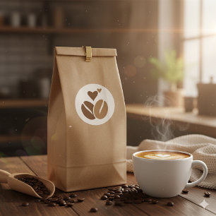 Grain de Caféine: Style et Énergie ☕ Ronde Sticker