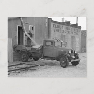 Grain Delivery Truck, 1937 Briefkaart