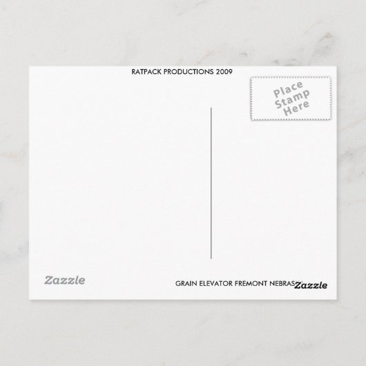 GRAIN ELEVATOR BRIEFKAART (Achterkant)