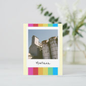 Grain Elevator Retro Instant Camera Briefkaart (Staand voorkant)