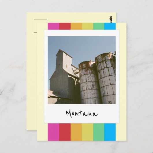 Grain Elevator Retro Instant Camera Briefkaart (Voorkant / Achterkant)