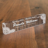 Grain en bois et plaque signalétique faite sur (Taille)