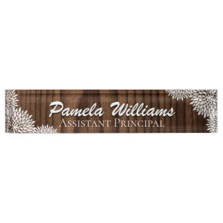 Grain en bois et plaque signalétique faite sur