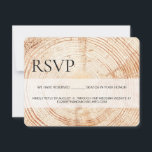Grain en bois rustique sur mesure RSVP Siège réser<br><div class="desc">Rustique, élégant et utilise une police manuscrite de script tendance, noir et blanc. Classique et chic Alors qu'elle travaillait avec un client qui préférait recevoir seulement des RSVP par courriel ou par téléphone, elle a demandé une carte RSVP qui précisait le nombre d'invités et avait ses coordonnées. Cette version ignore...</div>