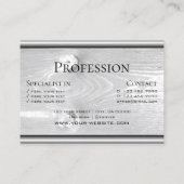 Grain naturel Bois Blanc Bois Cartes en bois Gris  (Dos)