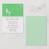 Graine de carte de visite de profil d'inspiration (Devant / Derrière)