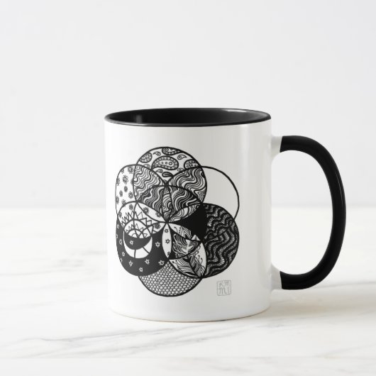 Graine de tasse de mandala de la vie (Droite)