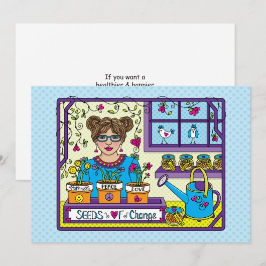 Graines De Carte Change_Flat 7"x5" (Devant / Derrière)