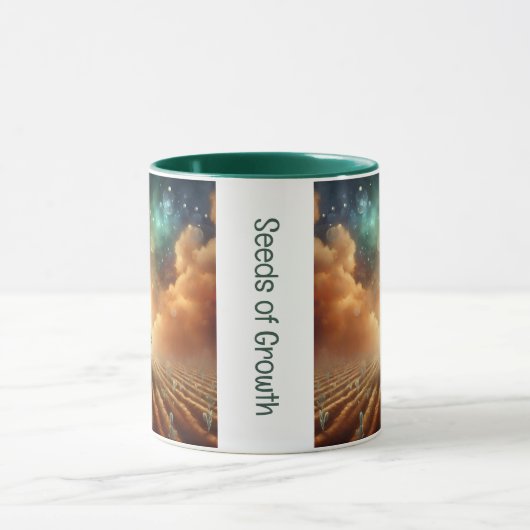 "Graines de croissance" Mug de café (Centre)