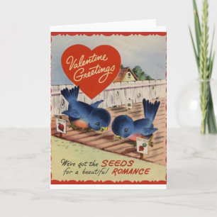 Graines vintages pour la carte Romance de
