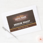 Grains de café Étiquette de produit (Enveloppe)