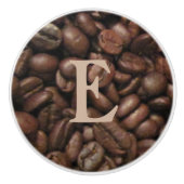 Grains de café faits sur commande - bouton de (Devant)